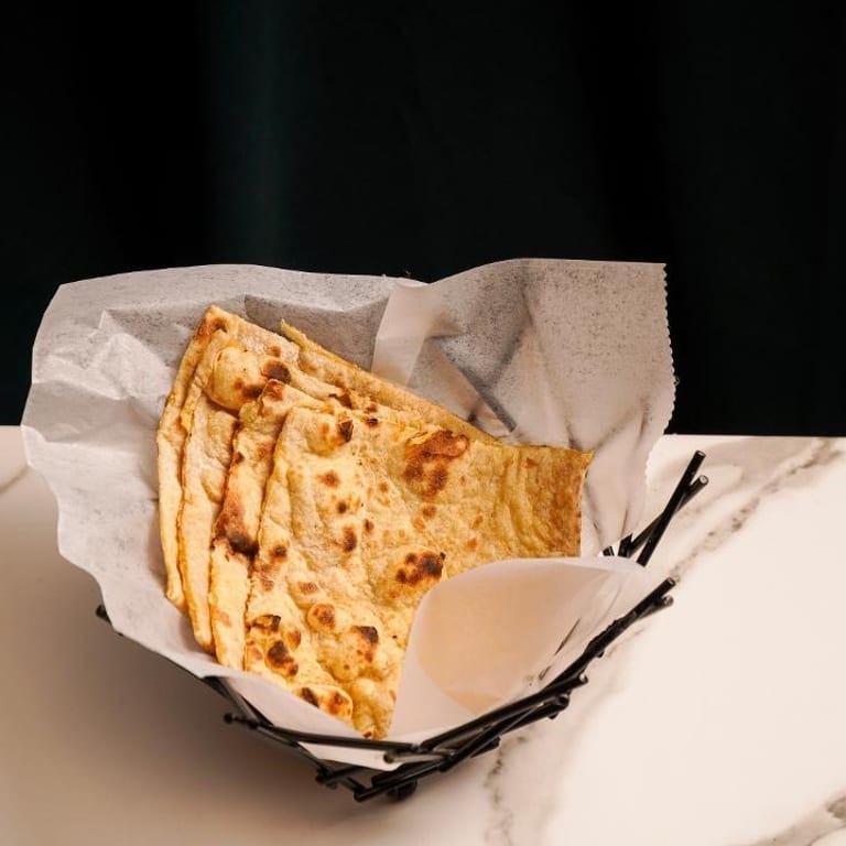 Savor our butter naan
