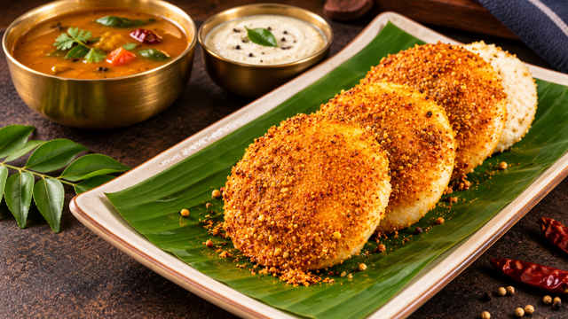 Ghee Podi Idli.