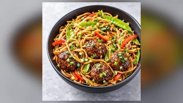 MANCHURIAN STYLE NOODLES.