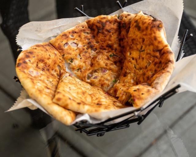 CHILLI GARLIC NAAN.