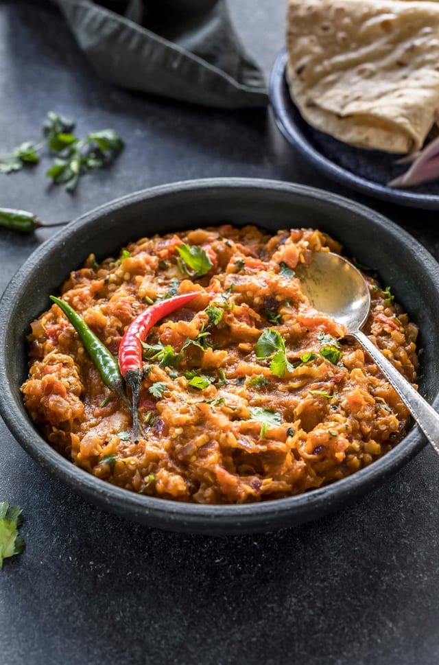 BAINGAN BHARTA.