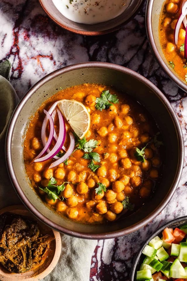 Delhi Style Chana Masala.