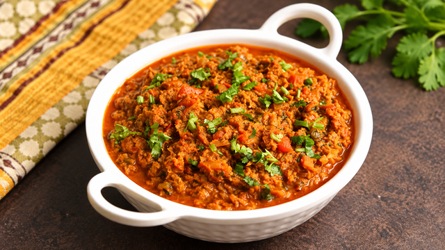 VEGETABLE KEEMA MASALA.