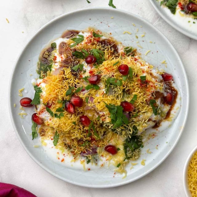 Aloo Tikki Chaat.
