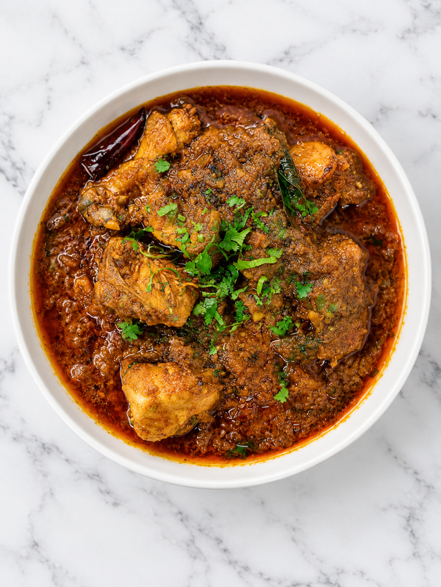 TELANGANA SPICY CHICKEN CURRY.