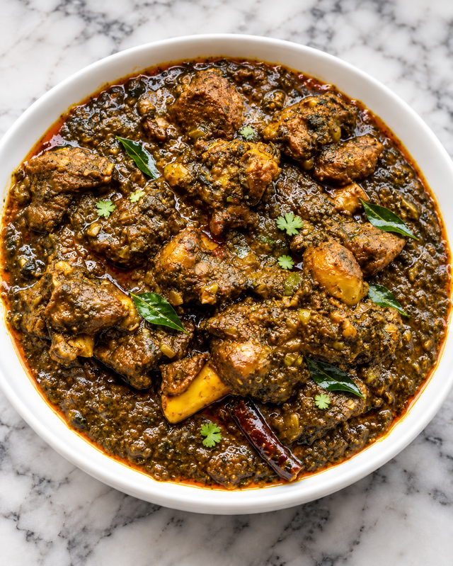 GONGURA GOAT CURRY.