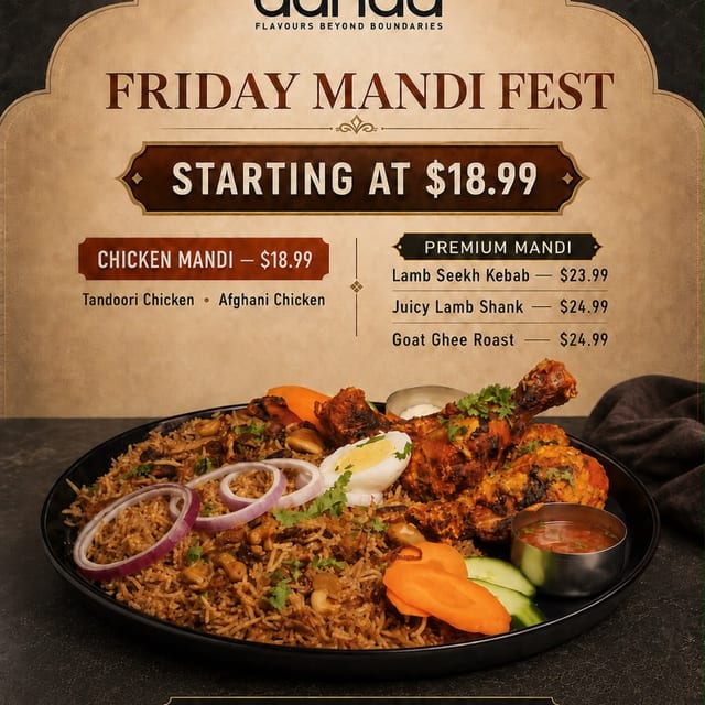🔥 FRIDAY MANDI FEST AT AAHAA 🔥